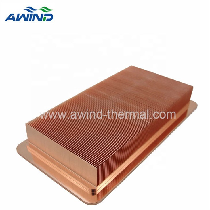 Copper Fin Shovel Tooth Heatsink Push Pins Heat Sink